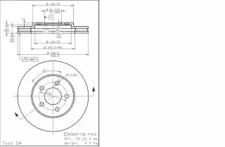 Brzdový kotouč - přední