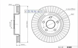 Brzdový kotouč - přední