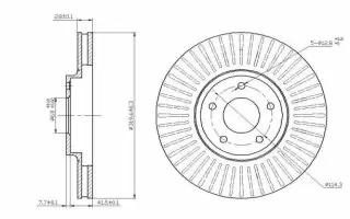 Brzdový kotouč - přední