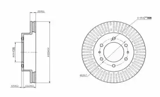 Brzdový kotouč - přední
