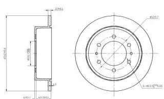 Brzdový kotouč - zadní