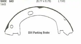 Pakny ruční brzdy - sada