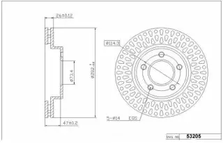 Brzdový kotouč - přední