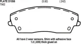 Brzdové destičky - přední