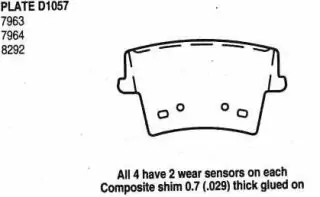 Brzdové destičky - zadní