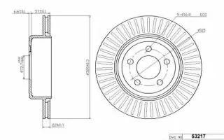 Brzdový kotouč - zadní