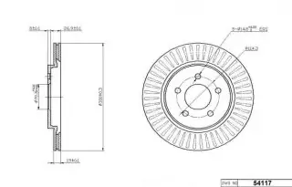 Brzdový kotouč - zadní