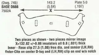 Brzdové destičky - zadní