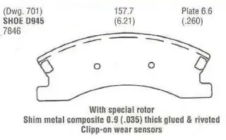 Brzdové destičky - přední