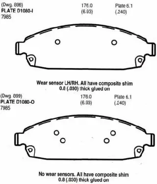 Brzdové destičky - přední