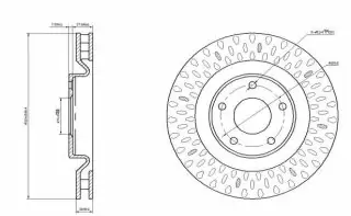 Brzdový kotouč - přední