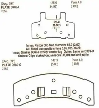 Brzdové destičky - přední