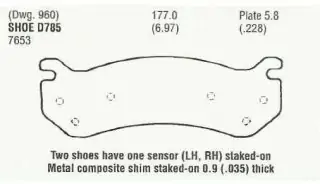 Brzdové destičky - přední