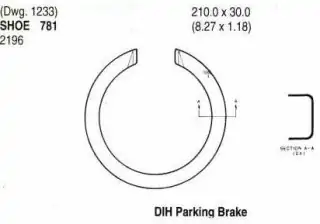 Pakny ruční brzdy - sada