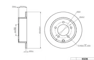 Brzdový kotouč - zadní