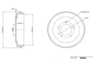 Brzdový buben - zadní