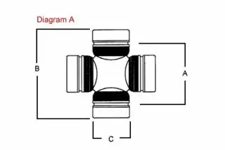 Kříž kardanu zadní