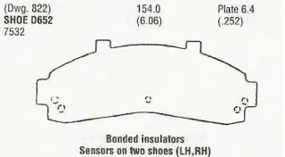 Brzdové destičky - přední