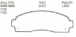 Brzdové destičky - přední