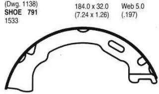 Pakny ruční brzdy - sada