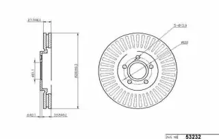 Brzdový kotouč - přední
