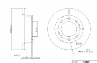 Brzdový kotouč - přední