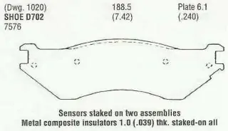 Brzdové destičky - přední