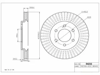 Brzdový kotouč - přední
