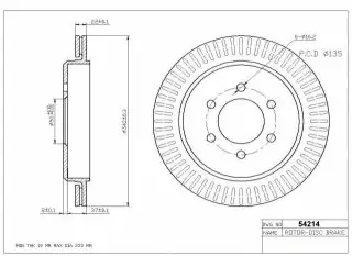 Brzdový kotouč - zadní