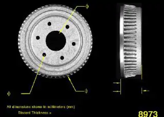 Brzdový buben - zadní