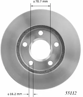 Brzdový kotouč - přední