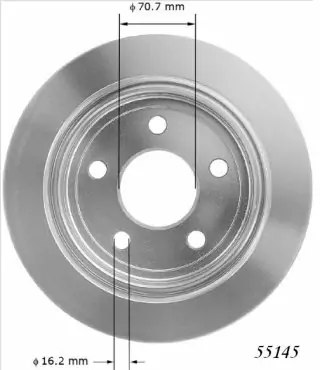 Brzdový kotouč - zadní