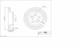 Brzdový kotouč - přední