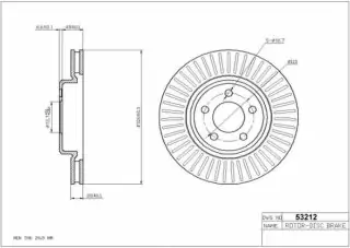 Brzdový kotouč - přední