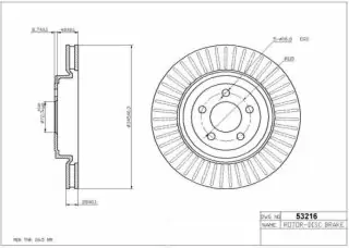 Brzdový kotouč - přední