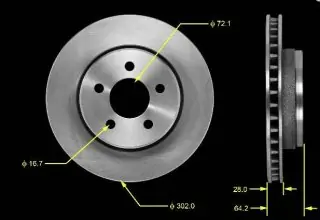 Brzdový kotouč - přední