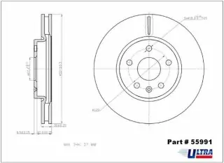 Brzdový kotouč - přední