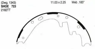 Brzdové pakny zadní - sada