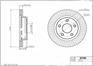 Brzdový kotouč - přední