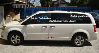 Boční zadní okno - pravé