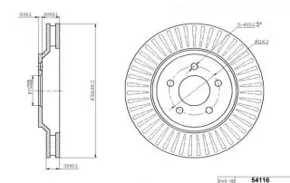 Brzdový kotouč - přední