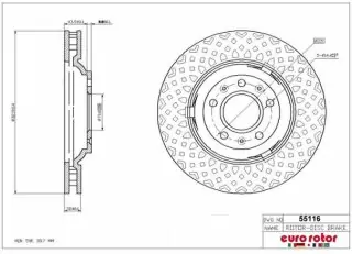 Brzdový kotouč - přední