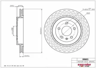 Brzdový kotouč - zadní