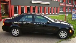 Boční okno - levé zadní dveře