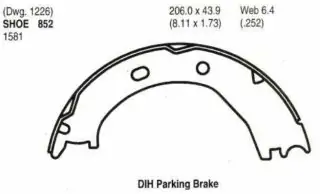 Pakny ruční brzdy - sada