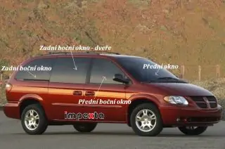 Boční zadní okno - levé