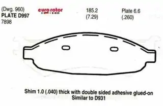 Brzdové destičky - přední