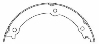 Pakny ruční brzdy  zadní -  sada