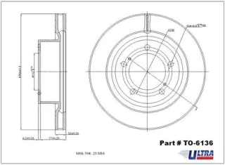 Brzdový kotouč - přední