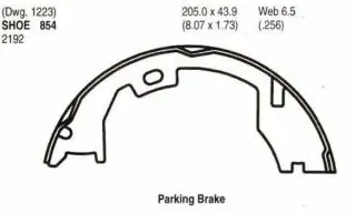 Pakny ruční brzdy - sada 